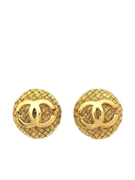 clip on earrings chanel|pre owned Chanel earrings.